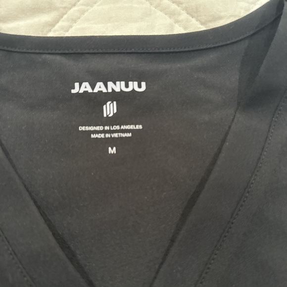 Jaanuu Classic Black Scrub Top - Picture 7 of 11
